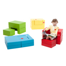 DesignSkin Cake Sofa Transformable Play Furniture, Red